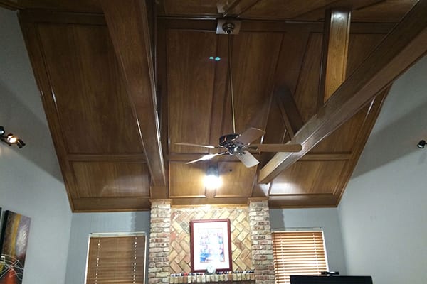 family room remodel before photo