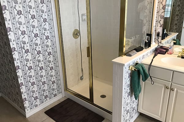 before bathroom renovation