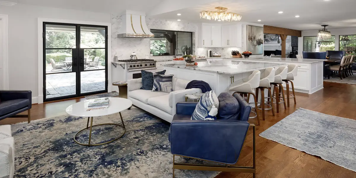 Open concept home remodel in North Texas