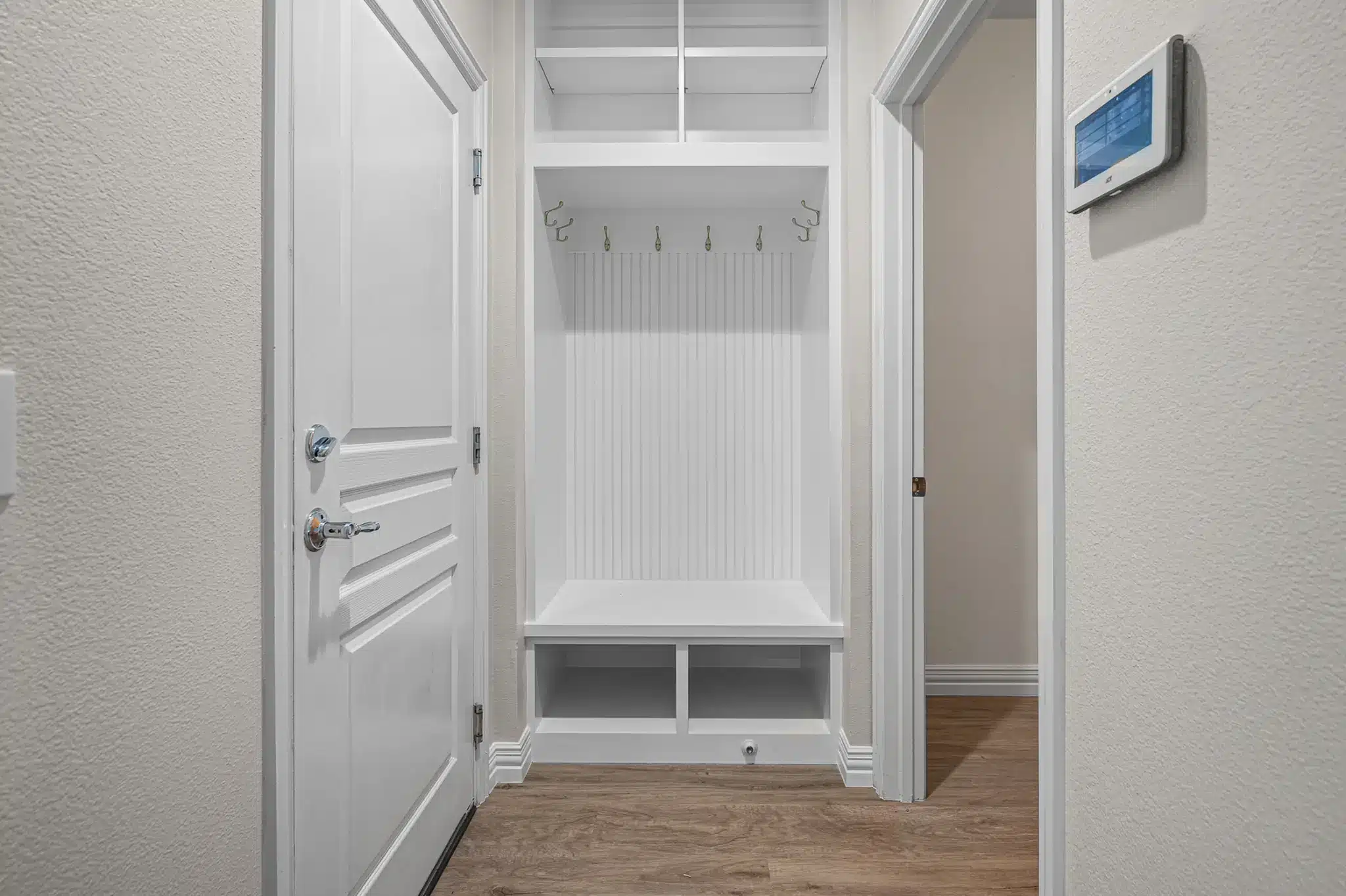 after photo Frisco home remodel of a mudroom