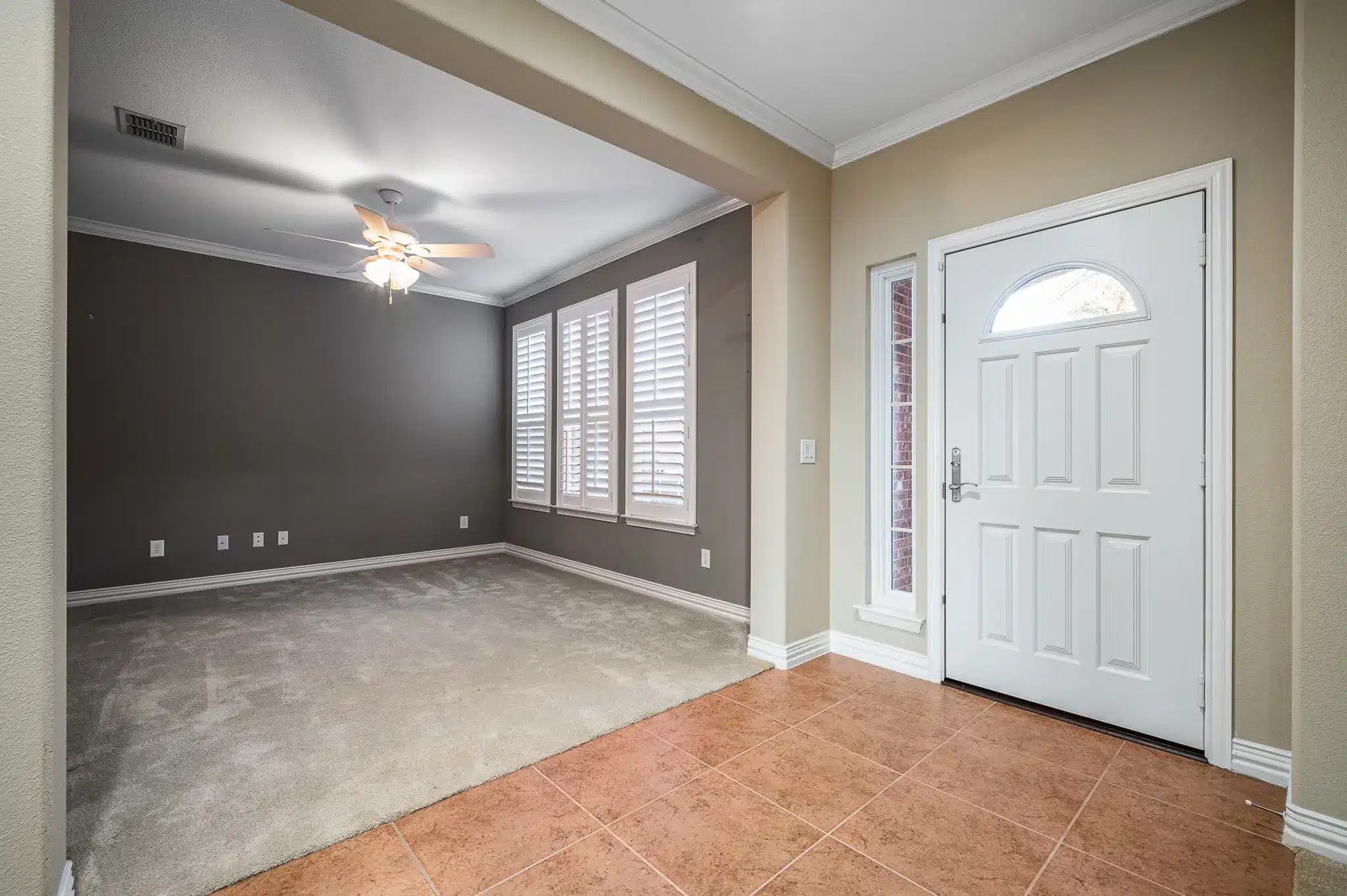 before photo Frisco home remodel of a spare room