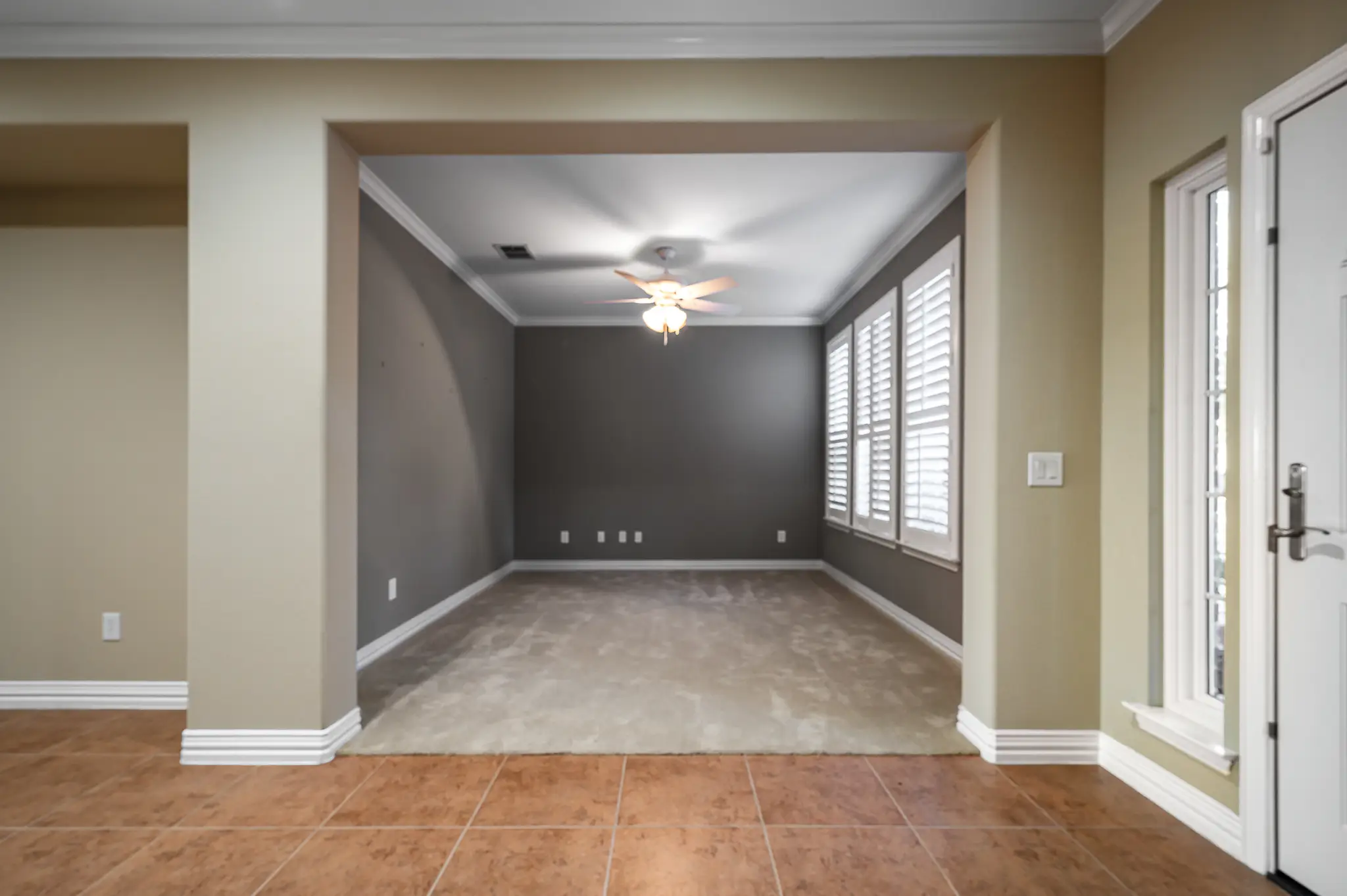 before photo Frisco home remodel of a spare room