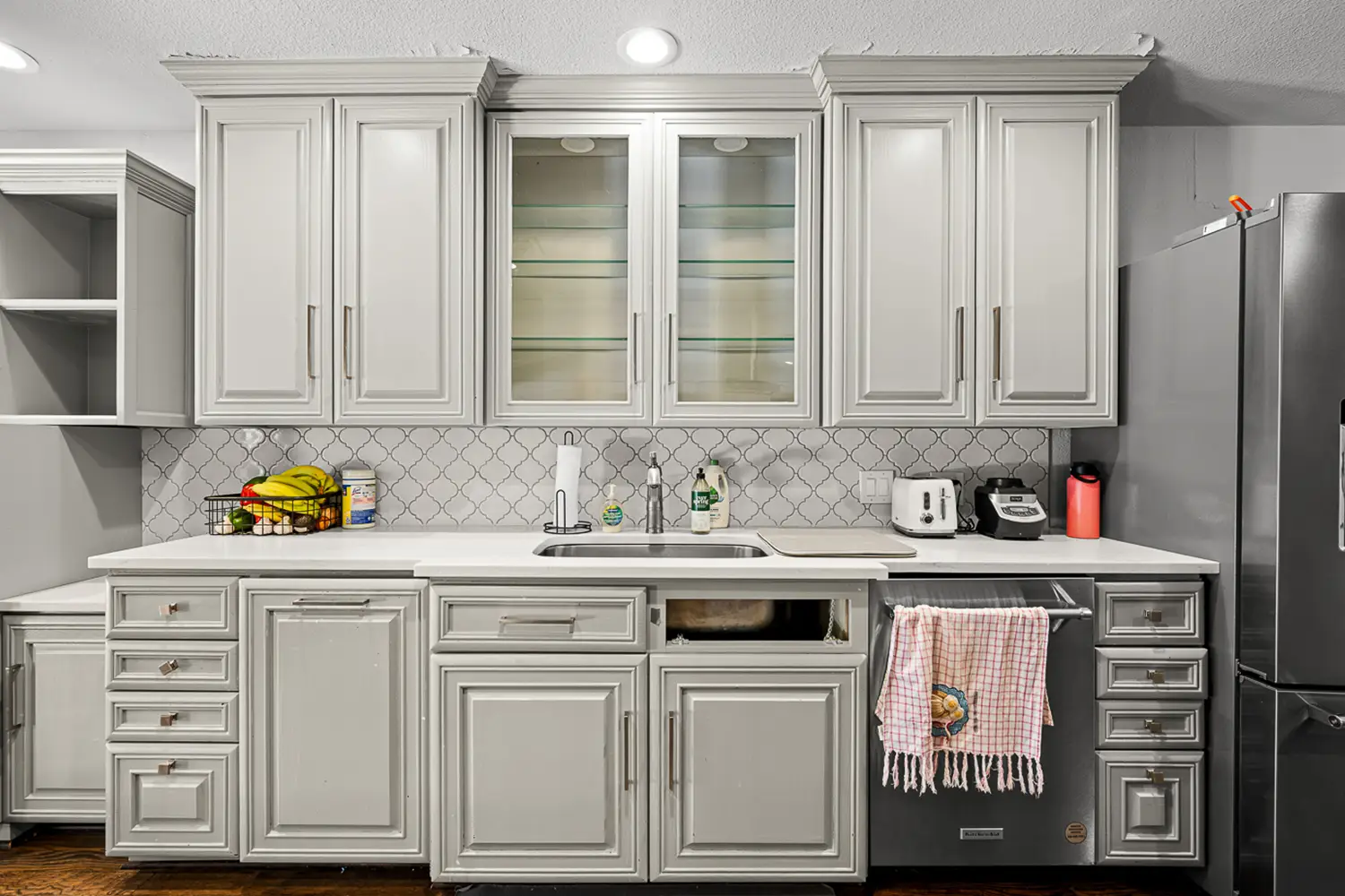 Before a kitchen was remodeled in Dallas