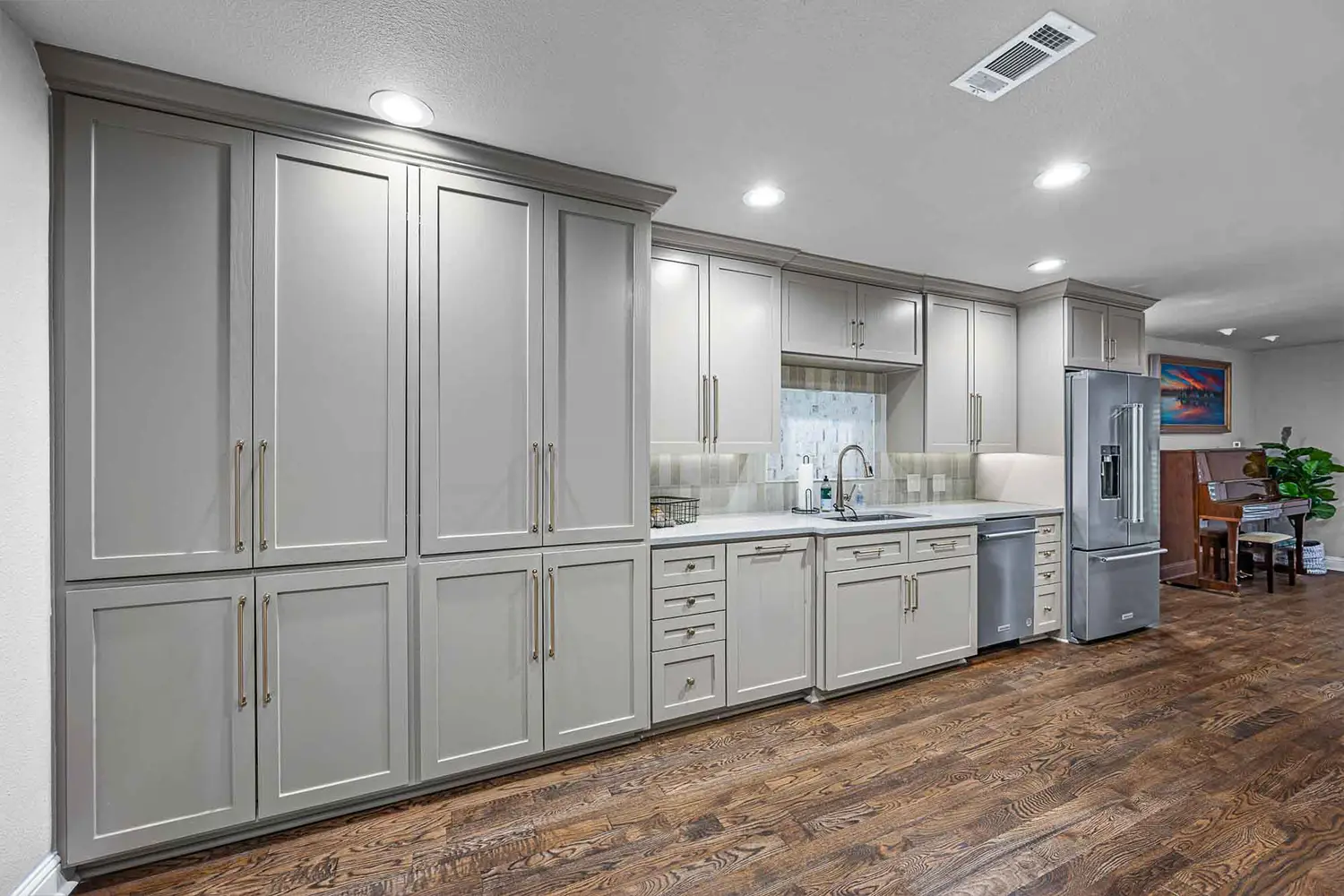 After a Dallas kitchen was remodeled to provide more hidden storage space