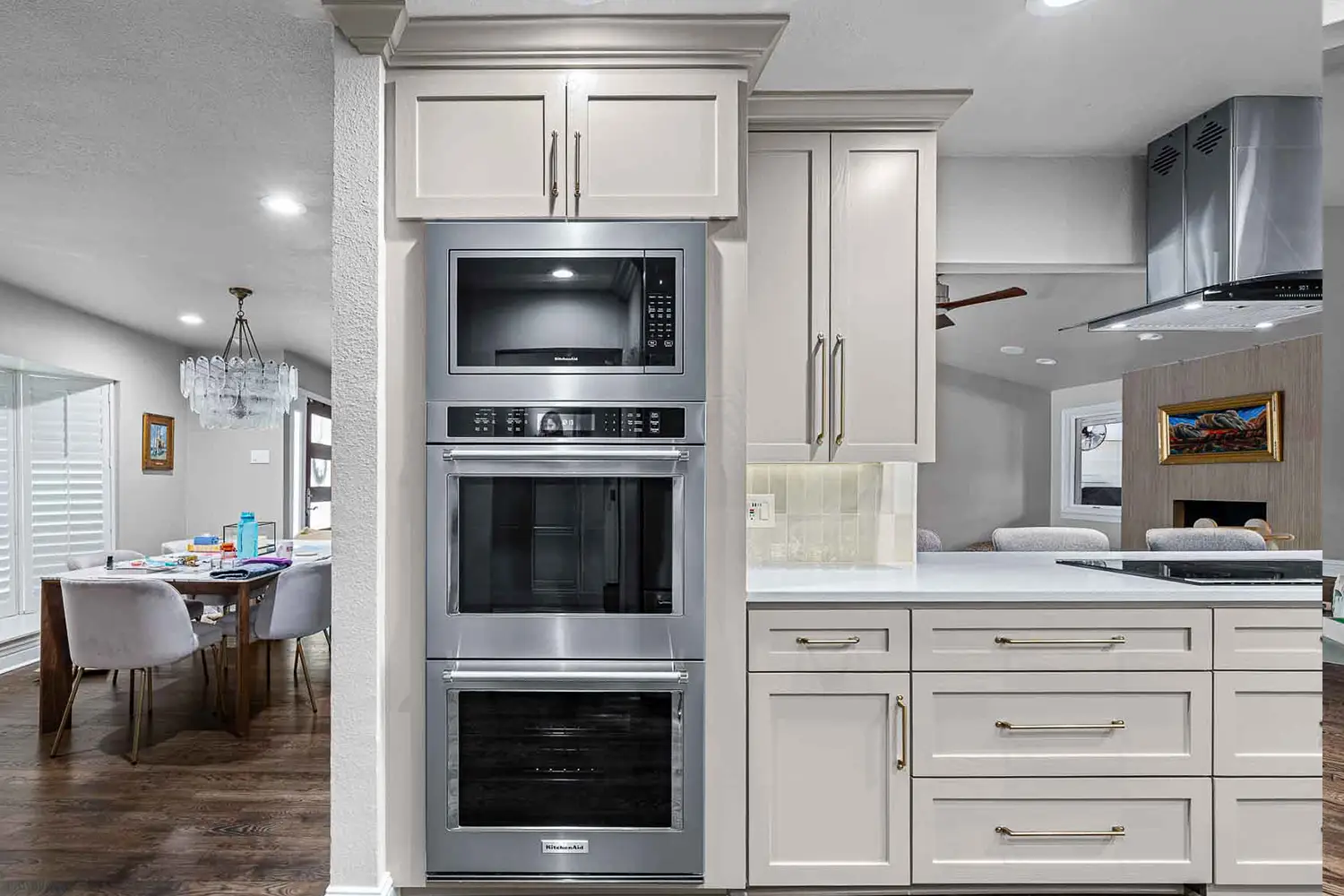 after a kitchen remodel project in Dallas Texas